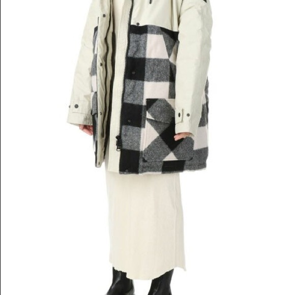 Woolrich buffalo check Tundra down jacket New - Picture 2 of 14